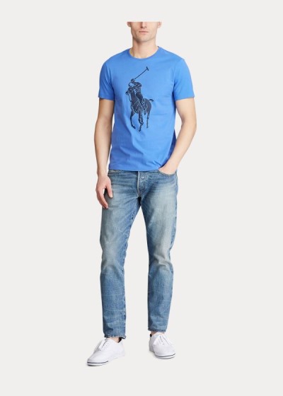 Polo Ralph Lauren Custom Slim Fit Jersey T Shirt Herre Danmark (ARSKZ7820)